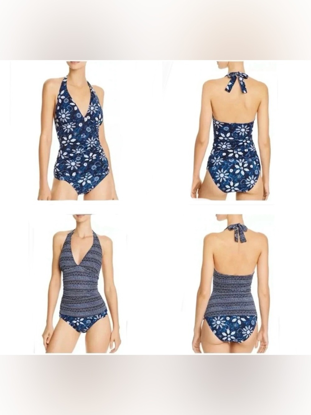 Bleu Rod Beattie Reversible Halter Tankini Set